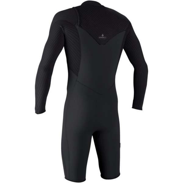 2026 O'Neill Mens Hyperfreak 2mm Chest Zip Long Sleeve Springsuit Wetsuit 5496 - Tempered Steel / Graphite